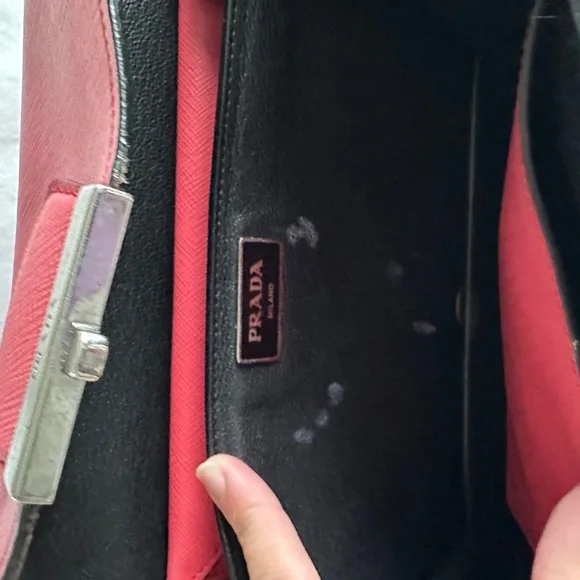 Prada Fuoco Saffiano Lux Leather Crossbody Bag BN0924 - Picture 10 of 10